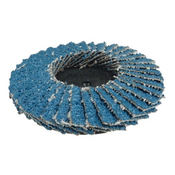 Weiler 2" BobCat Mini Abrasive Flap Disc, Conical (TY29), Type R Mount, 60Z 50948